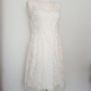 Maggy London Sleeveless Illusion Lace Sheath